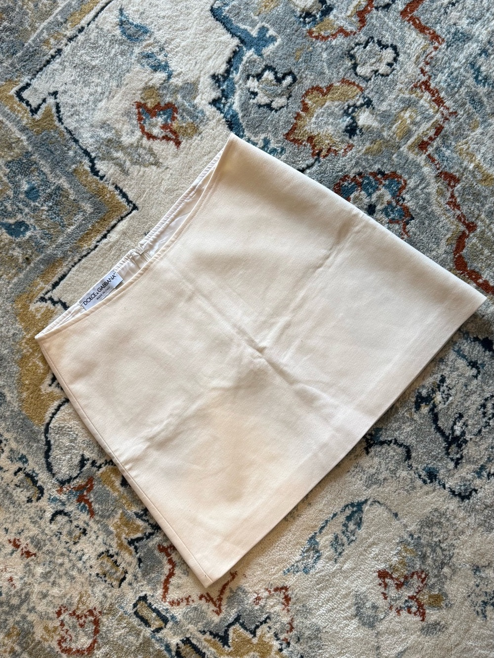 Dolce & Gabbana Cream A-Line Mini Skirt